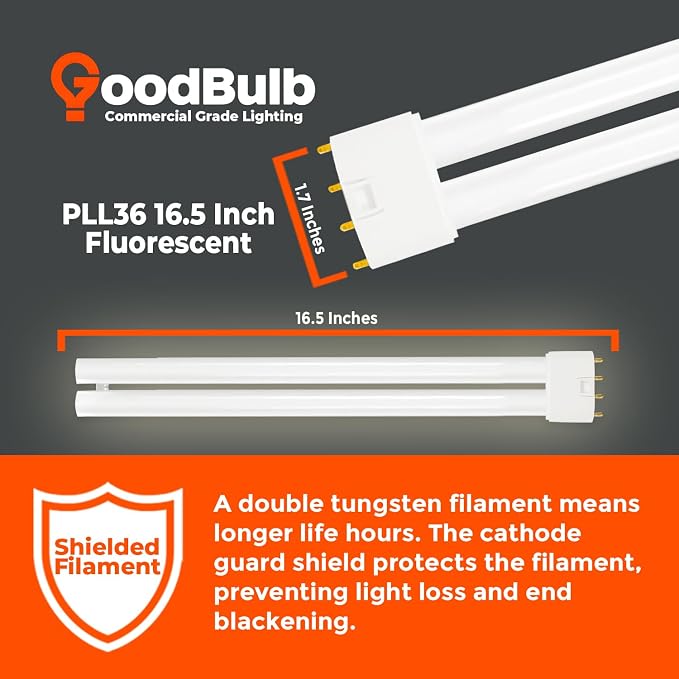 GoodBulb PLL36/830 36W 16.5" Twin Tube Compact Fluorescent Light Bulb 4-pin - Image 3