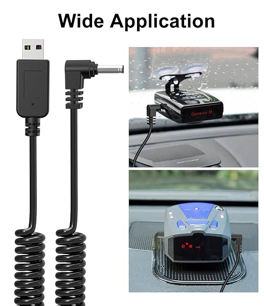 Radar Detector Cable with USB to DC3.5 Plug, Power Cable - Image 5