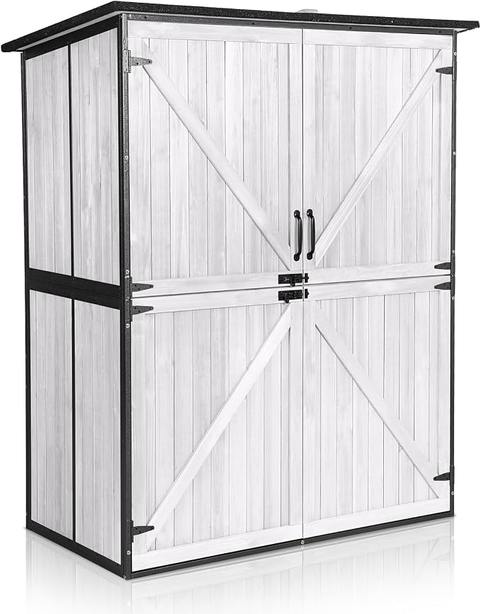 Outdoor Storage Shed with Floor by MEDEHOO