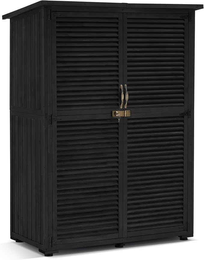 MCombo Outdoor Storage Cabinet, Wooden Storage Shed by MCombo