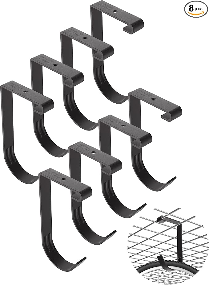 Bike Hooks for Garage Ceiling Mount Rack – Heavy Duty 4X8 Overhead Garage by NACETURE
