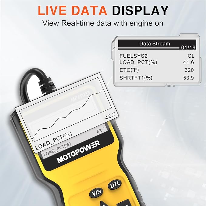 MOTOPOWER MP69033 Car OBD2 Scanner Code Reader Engine Fault Scanner CAN - Image 6