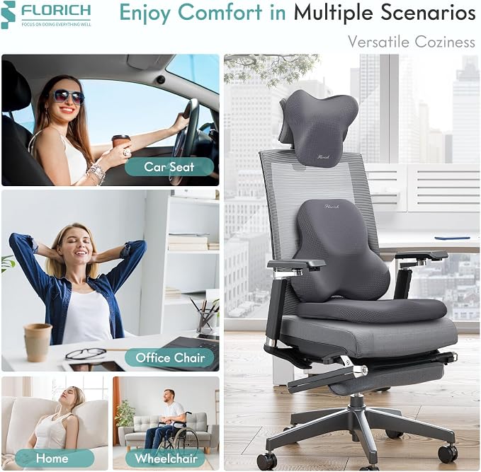 FLORICH Car Seat Cushion and Lumbar Support Pillow - Image 6