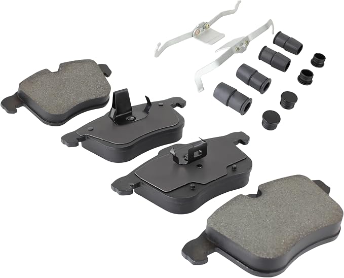 Premium Semi-Metallic Front Brake Pads Compatible - Image 2