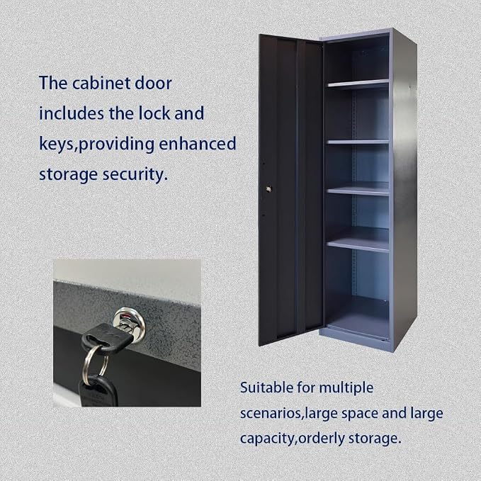 Steel Garage Workbench with Storage and Cabinets, Tool Organization, - Image 5