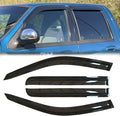 4pcs Original Shatterproof Outside Mount Rain Guard Durable Side Window Wind by Deebior