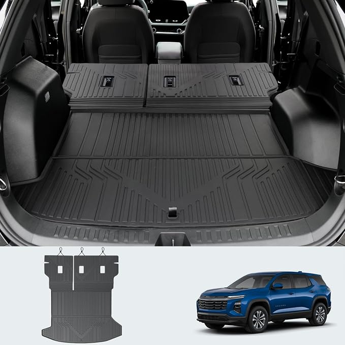 Cargo Liners & Backrest Mat for 2025 2026 Chevy Equinox Fuel/2025 GMC Terrain by LUMWAY