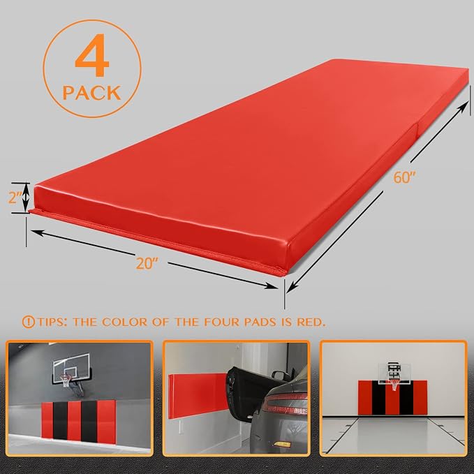 PROGOAL 2"/4" Thick Foam Protection Wall Pad，Gym Basketball-Court - Image 2