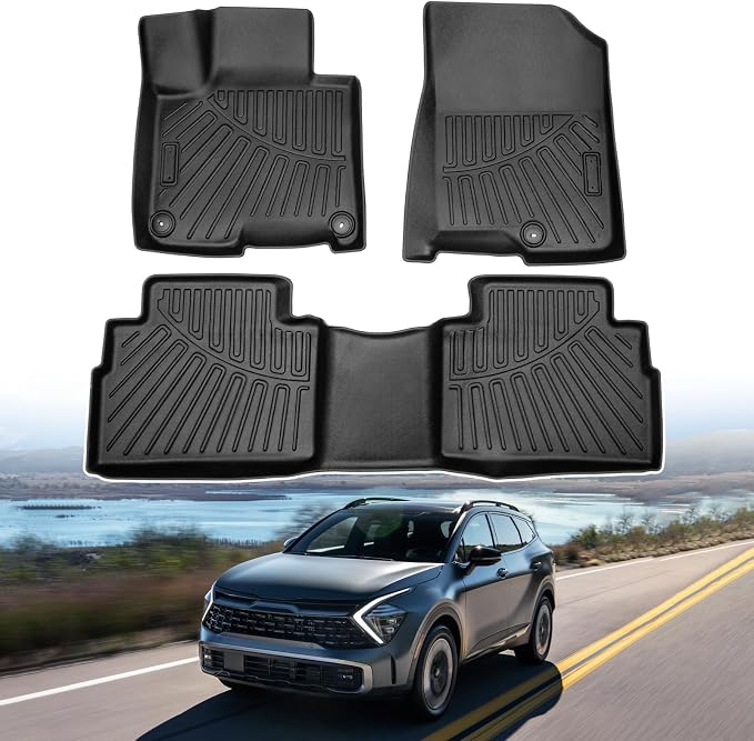 Powerty Floor Mats for 2023-2025 Kia Sportage Plug in Hybrid Accessories All by Powerty