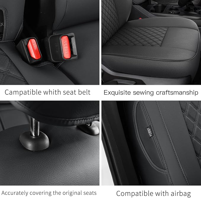 GIANT PANDA Customized Full Set Car Seat Covers Fit 2019 2020 2021 2022 2023 - Image 6