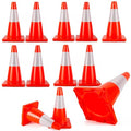 Traffic Cones 18 inch 12 Pack Safety Cones Orange by StrLon