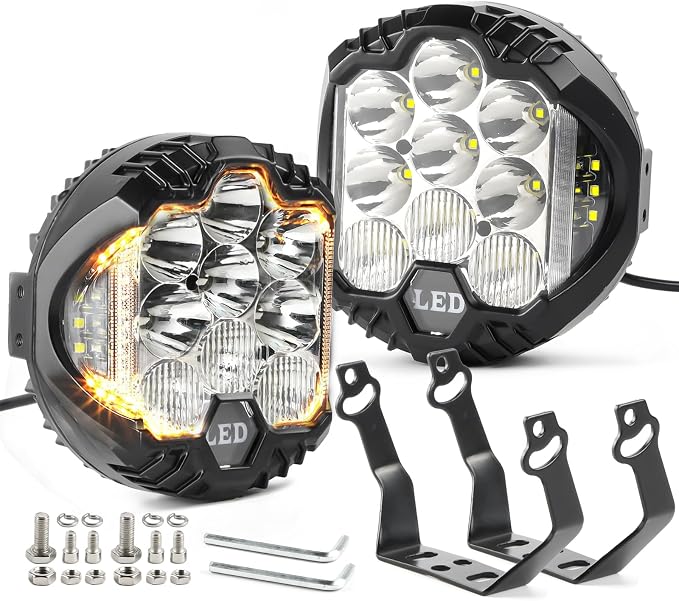 LIGBT 2PCS 7 Inch Round LED Offroad Light - Image 8