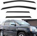 4pcs Front+Rear Smoke Tint Sun/Rain Guard Outside Mount Tape-On Vent Window by LQQDP