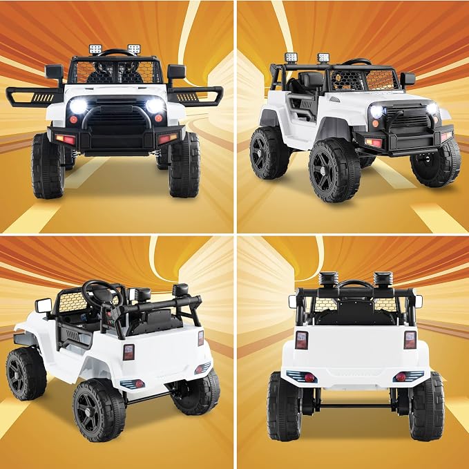 Costzon Ride on Car, 12V Battery Powered Truck Vehicle - Image 8
