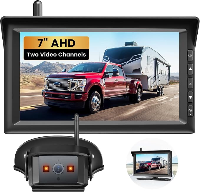 AUTO-VOX 7" HD Wireless Backup Camera by AUTO-VOX