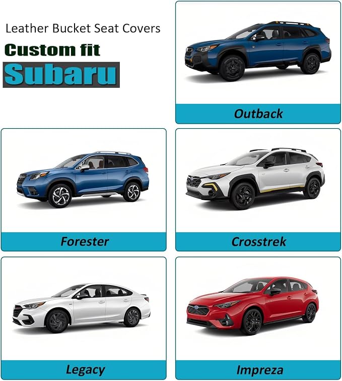 GIANT PANDA Fit Subaru Outback Forester Crosstrek Legacy Impreza Front Car Seat - Image 5