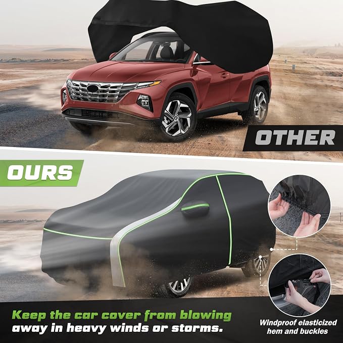 Mixsuper Liner Car Cover for Ford Escape 2000-2026, 7 Layers Waterproof Car - Image 6