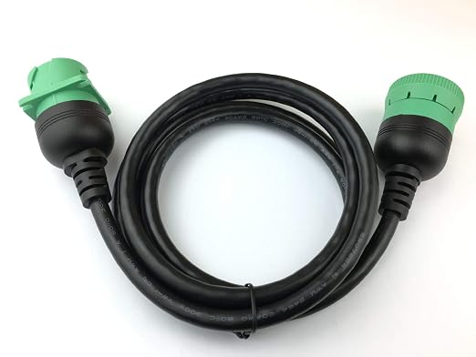 Type 2 J1939 Male to Female Extension Cable Full 9pin 20AWG 6Ft - Image 2