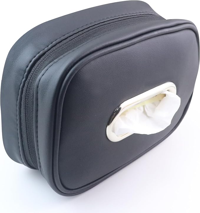 Car Tissue Holder, Tissue Box Cover Keep Car Tidy, Premium PU Leather Backseat by Heellpxi