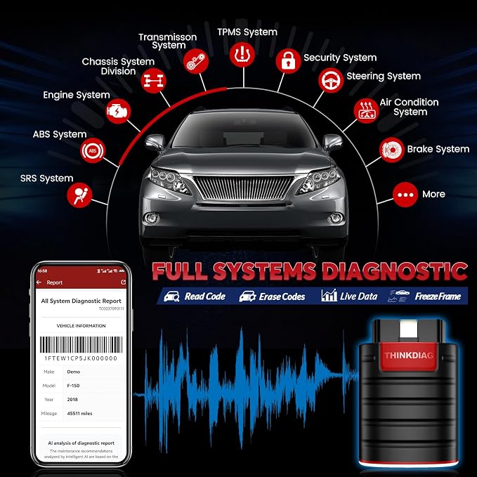 OBD2 Scanner Thinkdiag Bluetooth Full System Bidirectional Diagnostic Scan Tool - Image 3