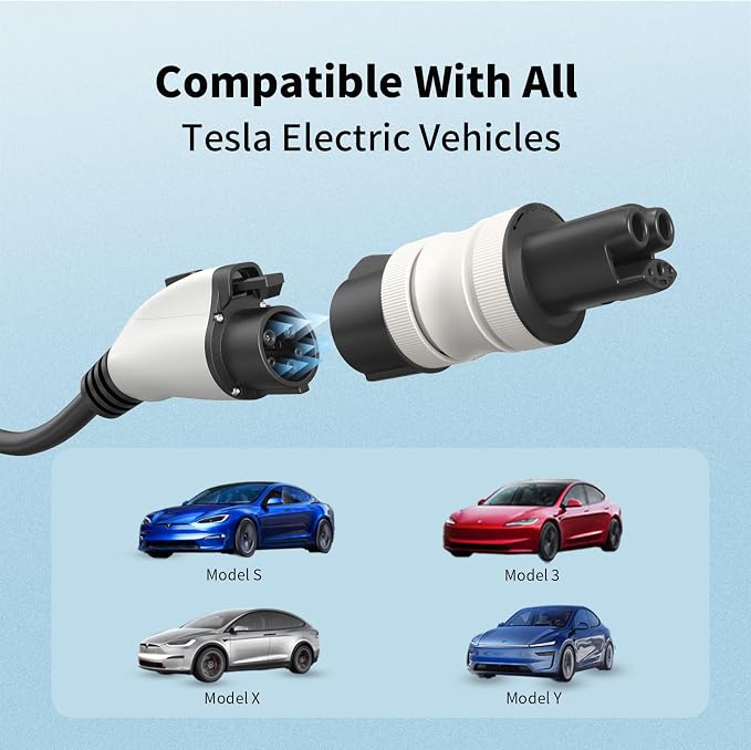 J1772 to Tesla Charger Adapter, 32 Amp / 220V, Compatible - Image 3