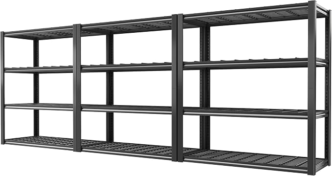 REIBII 40" W Storage Shelves 2200LBS Garage Shelving Heavy Duty Metal Shelving by REIBII