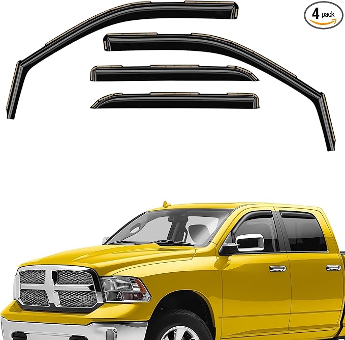 Extra Durable Window Deflectors in-Channel Window Visors Rain Guards Fit by AEROGUYSCustomfitrainguard