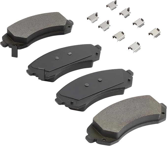 Premium Semi-Metallic Front Brake Pads Compatible - Image 2