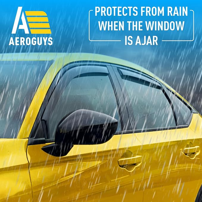 Extra Durable Window Deflectors in-Channel Window Visors Rain Guards Fit - Image 2