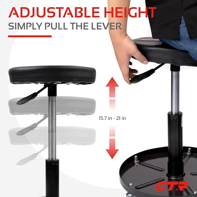 CTR Rolling Mechanic Shop Stool - Image 8