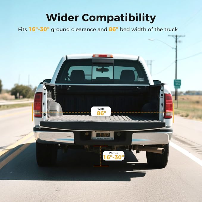 1000lbs Receiver Hitch Mounted Hydraulic 360° Swivel Truck Crane - Image 5