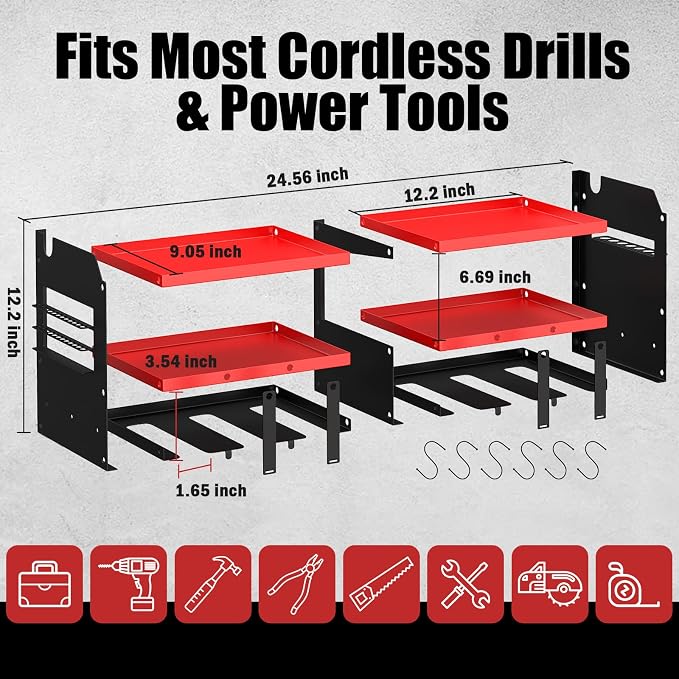 Power Tool Organizer Wall Mount - Image 3