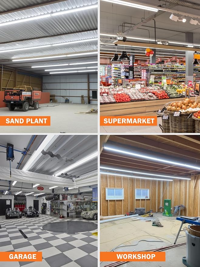 Super Bright New Upgrade Hanging | Surface Mount 8' 120w 5000k 20000lm 8ft Led - Image 7