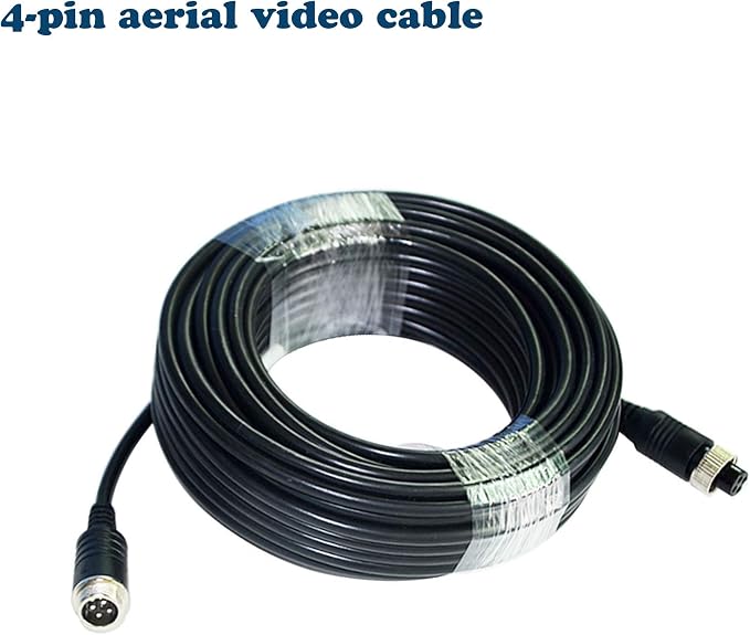 67FT Backup Camera Wire, Car Video Systems, Shock Extension, 4Pin Aviation - Image 2