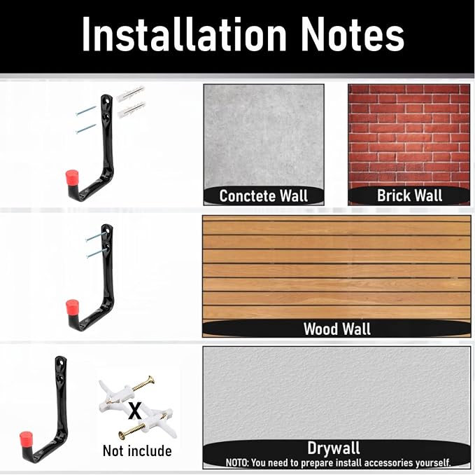 12 Pack Garage Hooks, 3.5Inch Utility Hooks, Heavy Duty Garage Storage Wall - Image 7