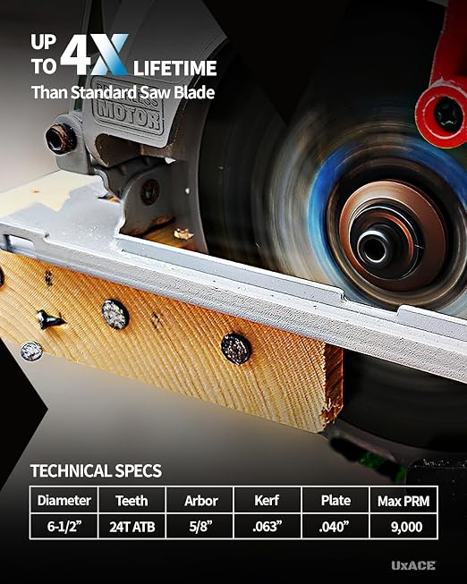 6-1/2-Inch 24-Tooth Circular Saw Blade - Image 3