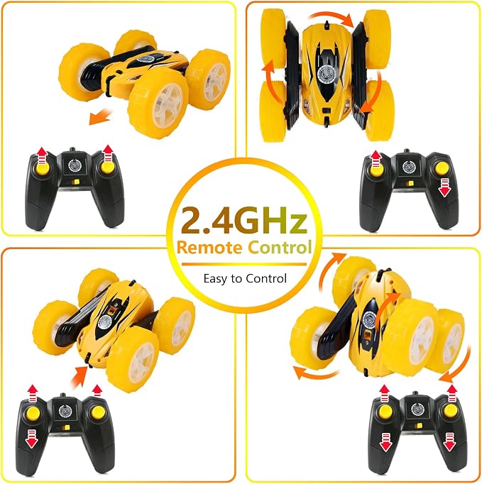 FREE TO FLY Remote Control Car for Boys 6-12: Kids Rc Stunt Car 2.4GHz Fast - Image 5