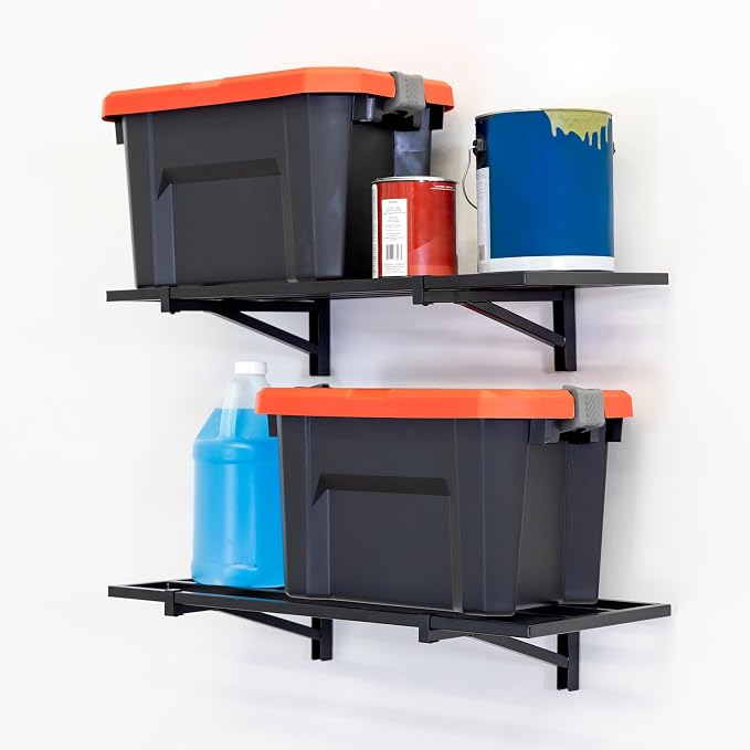 StoreYourBoard 2-Pack Heavy Duty Wall Shelves – Wall-Mounted Garage Storage - Image 8