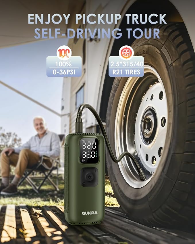 T22 Tire Inflator Protable Air Compressor, 3× Faster Auto Cordless Air Pump - Image 6