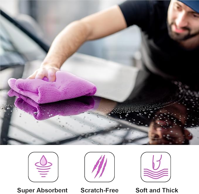 Shimeyao 30 Pcs Edgeless Microfiber Plush Towels - Image 4
