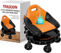 Traxion 400lb Capacity 2-703 Orange Progear Mobile Rolling Gear Seat by TraXionEngineeredProducts