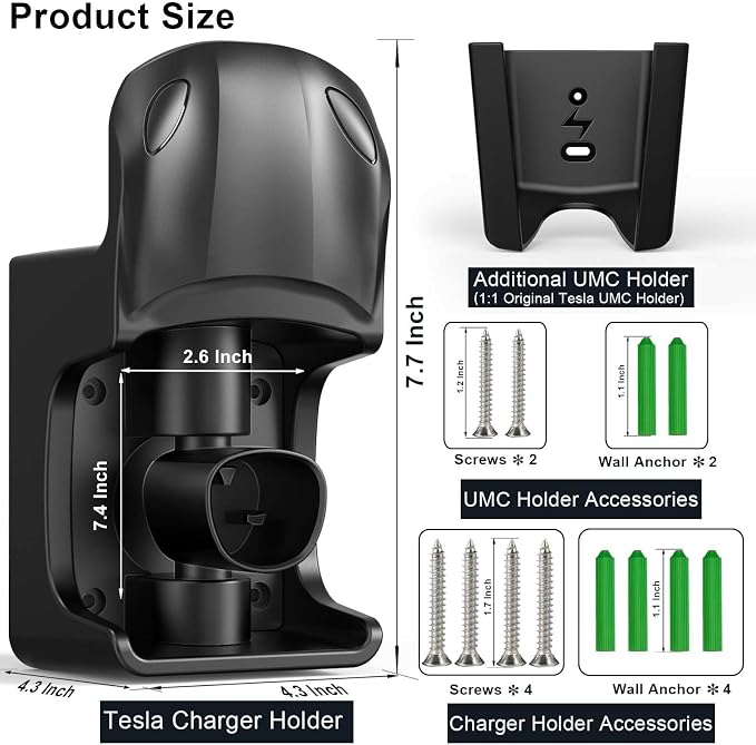 Tesla Charger Holder Wall Mount Tesla Charging Cable Organizer - Image 7