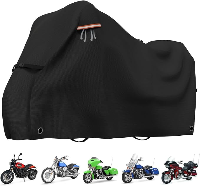 STARTWO Motorcycle Covers Waterproof Outdoor Storage Heavy Duty All Season - Image 9