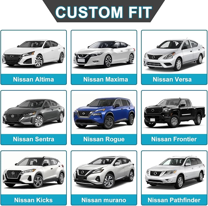 GIANT PANDA Front Seat Cover for Nissan, 3D Air Mesh Car Seat Covers Custom Fit - Image 5