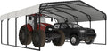 20x20 FT Carport with Metal Roof, Heavy Duty Metal Carport Canopy, Garage Car by Yardenaler