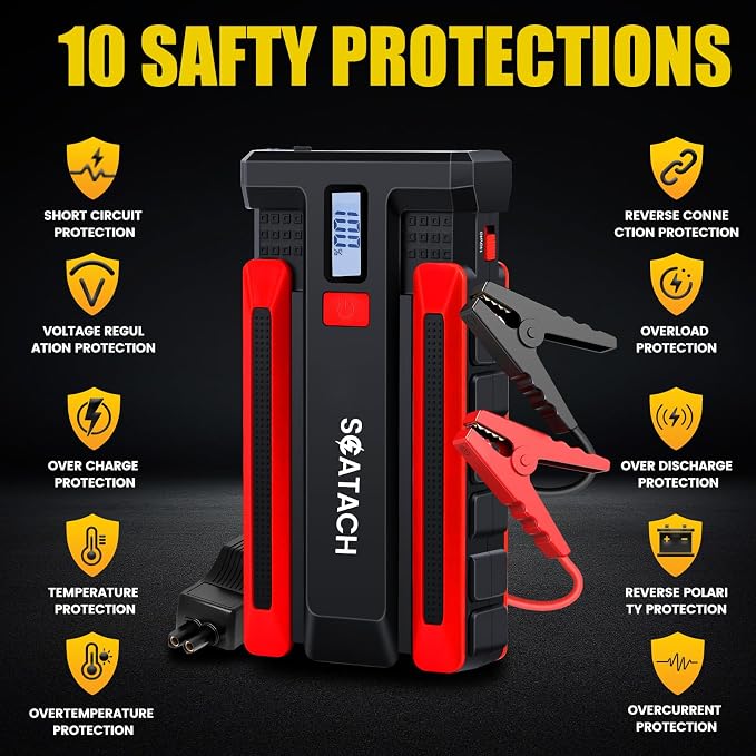 Scatach 002 3500A Car Battery Jump Starter, 12V Jump Starter Battery Pack - Image 3