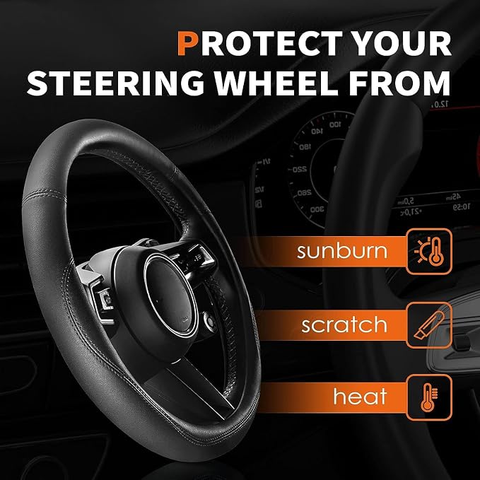 HOTOR Car Steering Wheel Cover - Image 4