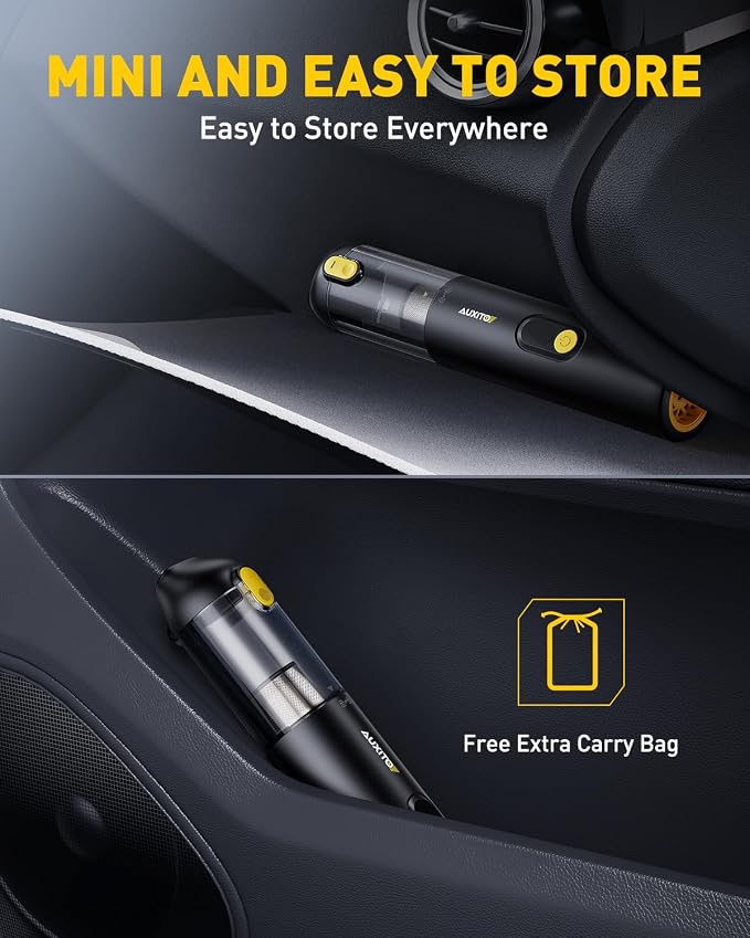 AUXITO Car Vacuum Portable Cordless 14000Pa Powerful Suction, Handheld Vacuum - Image 5