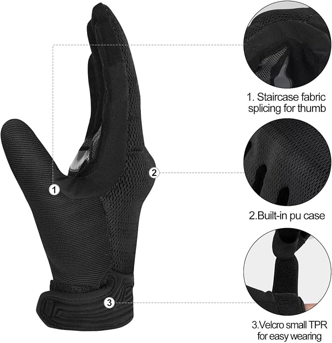 INBIKE Breathable Mesh Motorcycle Gloves - Image 6