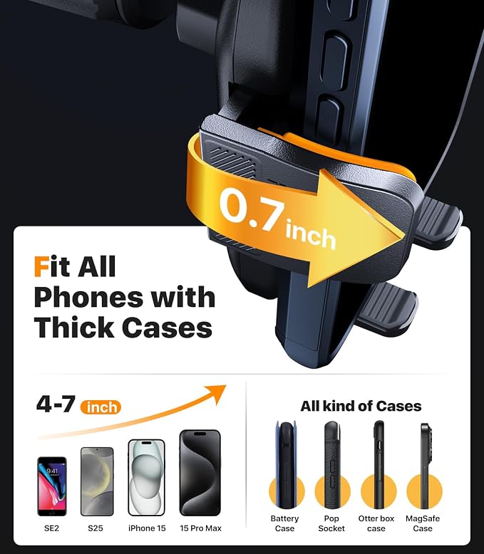 Ultra Stable Phone Holders for Your Car Universal Car Phone Holder Mount Long - Image 5